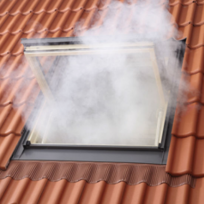 Exutoire fumee velux
